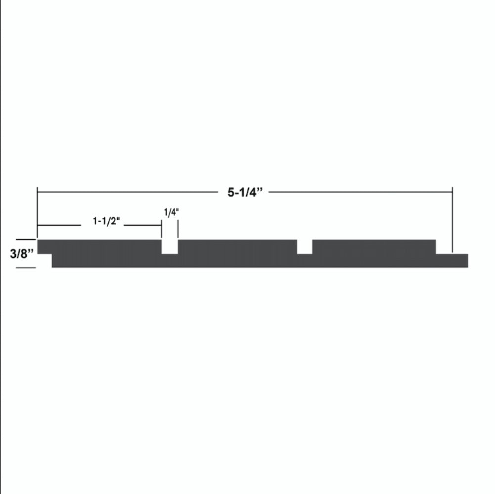 Timeline Fluted Thin Square solid oak wall panel showing grooved square profile for fluted tambour slat wall acoustic paneling in real hardwood